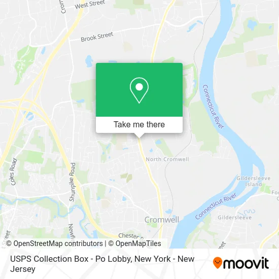 USPS Collection Box - Po Lobby map