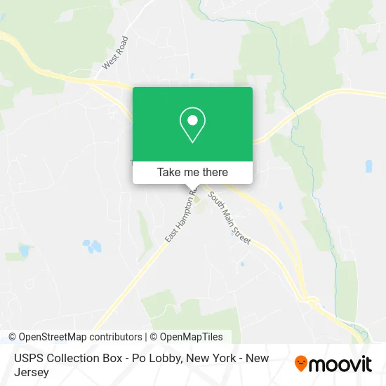 USPS Collection Box - Po Lobby map