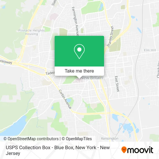 USPS Collection Box - Blue Box map