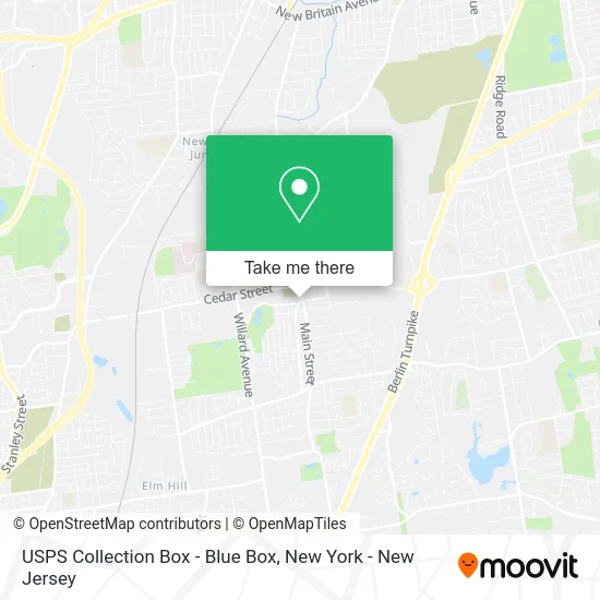 USPS Collection Box - Blue Box map