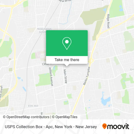 USPS Collection Box - Apc map