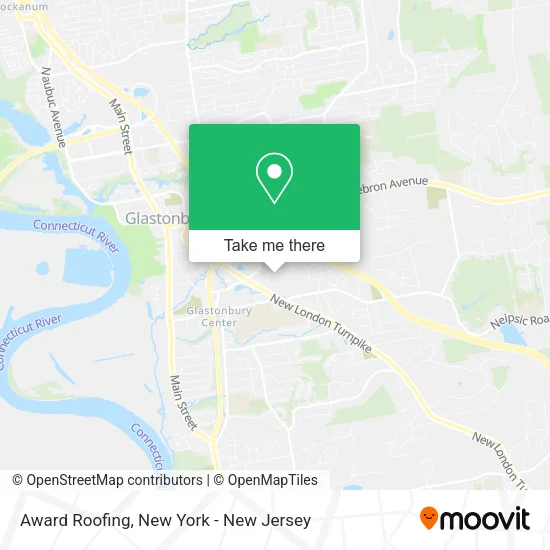 Award Roofing map