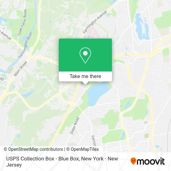 USPS Collection Box - Blue Box map