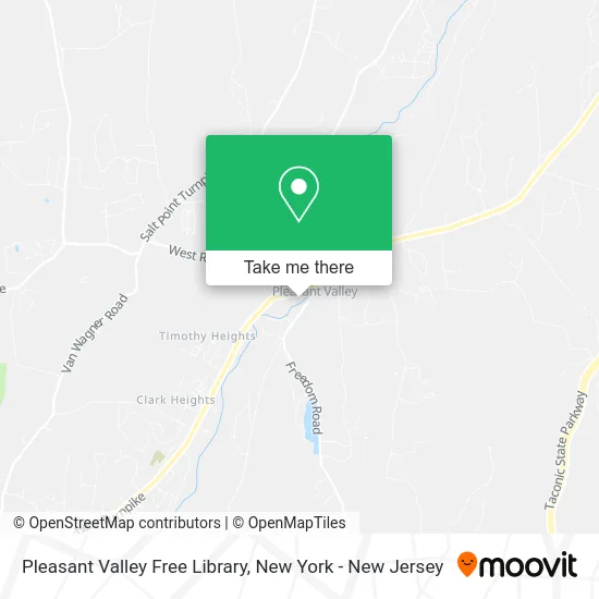 Pleasant Valley Free Library map