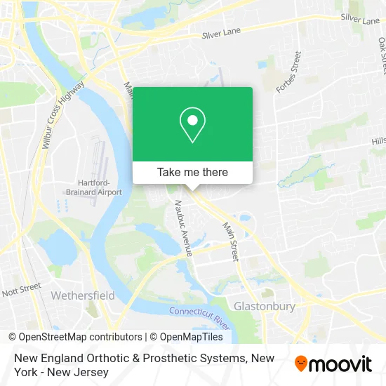 New England Orthotic & Prosthetic Systems map