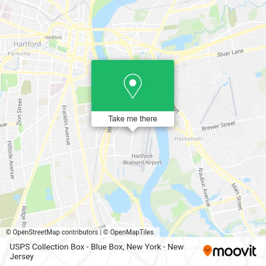 USPS Collection Box - Blue Box map