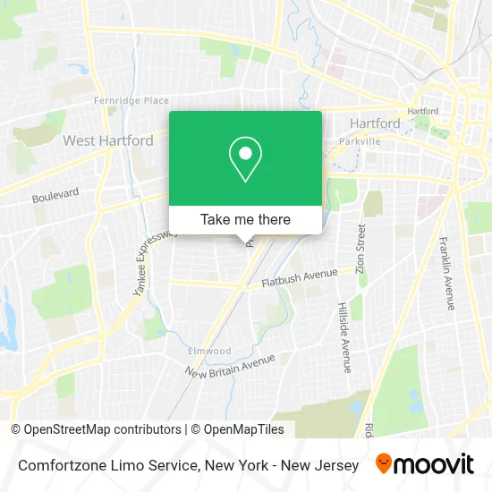 Comfortzone Limo Service map