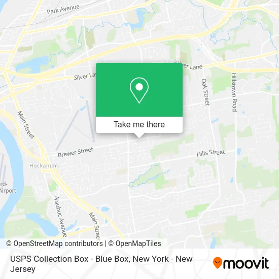 USPS Collection Box - Blue Box map