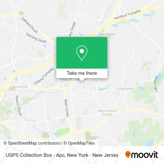 USPS Collection Box - Apc map