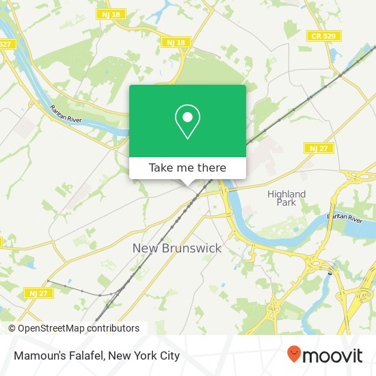 Mamoun's Falafel map