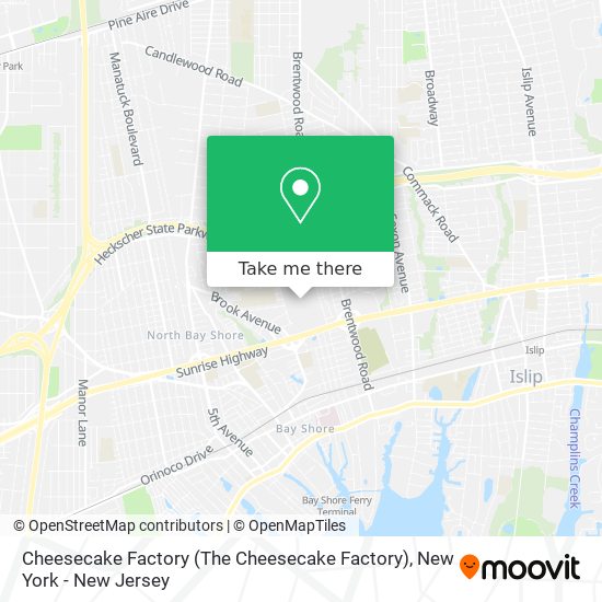 Mapa de Cheesecake Factory (The Cheesecake Factory)