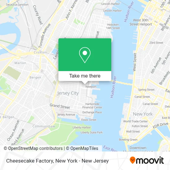 Cheesecake Factory map