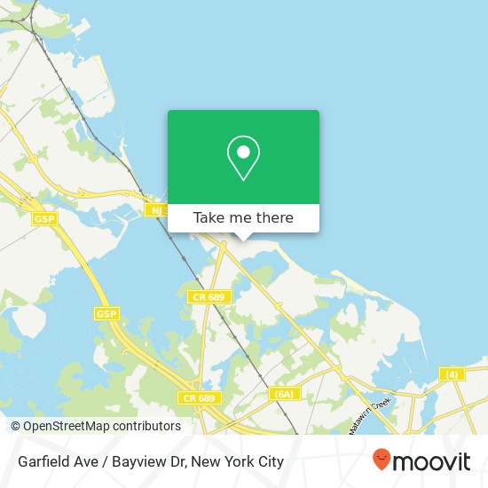 Mapa de Garfield Ave / Bayview Dr