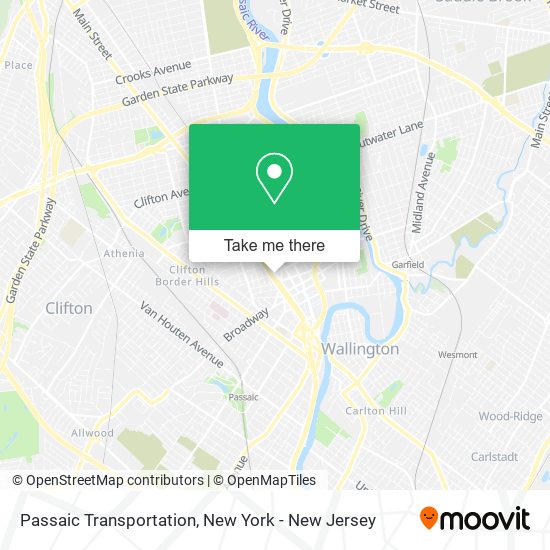 Passaic Transportation map