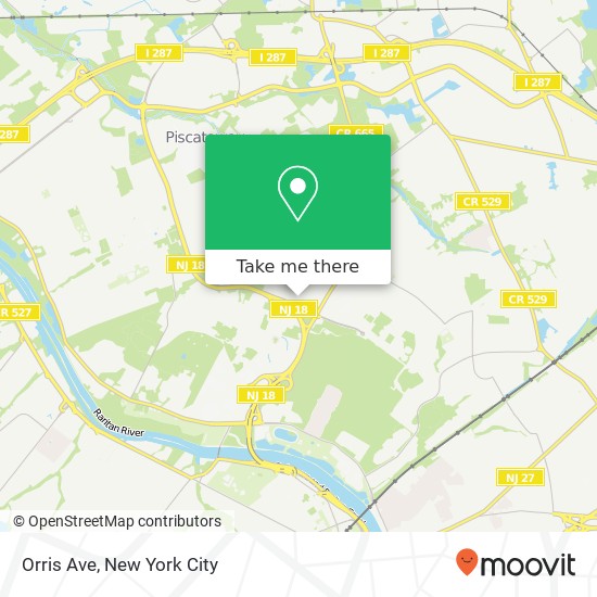 Orris Ave map