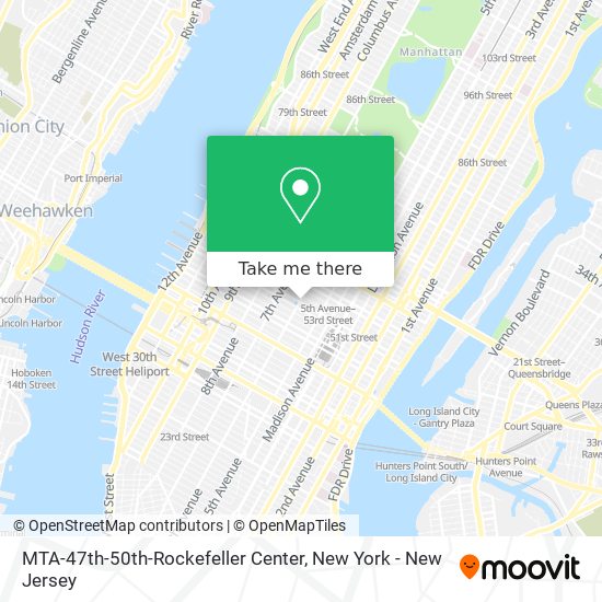 MTA-47th-50th-Rockefeller Center map