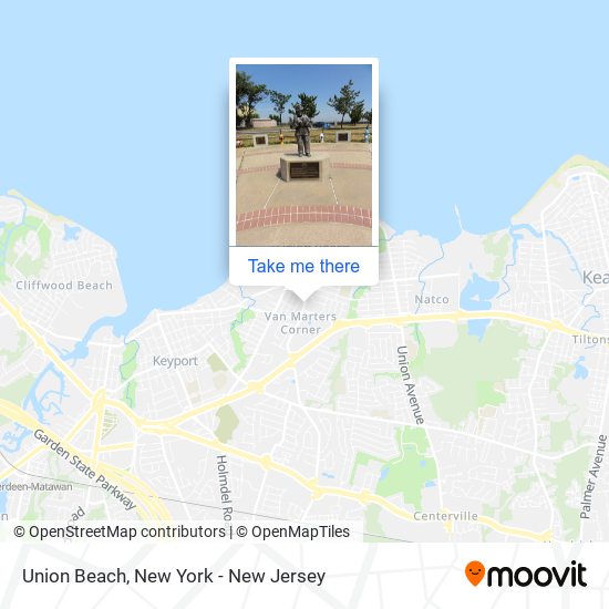Union Beach map