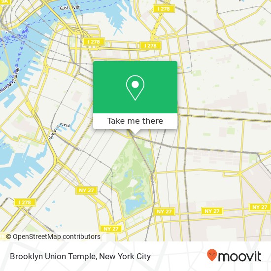 Mapa de Brooklyn Union Temple