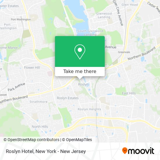 Mapa de Roslyn Hotel