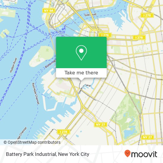 Mapa de Battery Park Industrial
