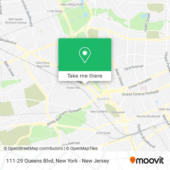 111-29 Queens Blvd map
