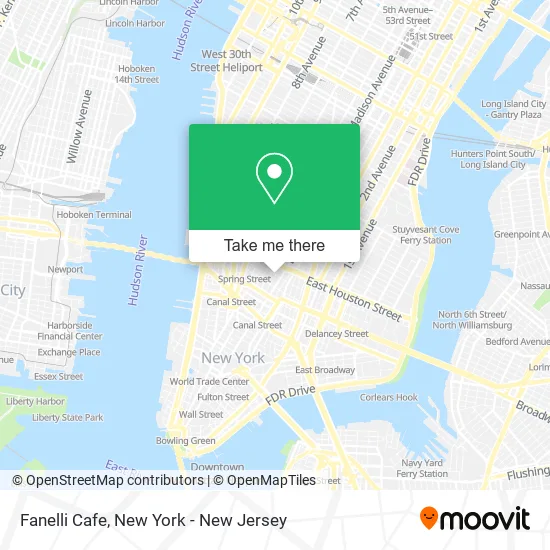 Fanelli Cafe map