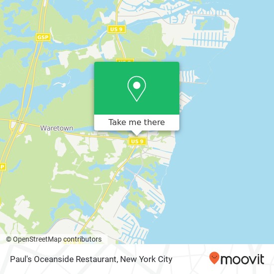 Mapa de Paul's Oceanside Restaurant