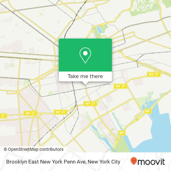 Brooklyn East New York Penn Ave map