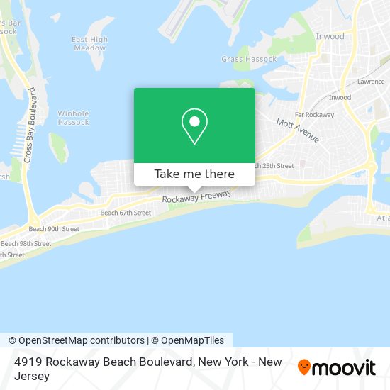 4919 Rockaway Beach Boulevard map