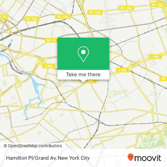 Mapa de Hamilton Pl/Grand Av