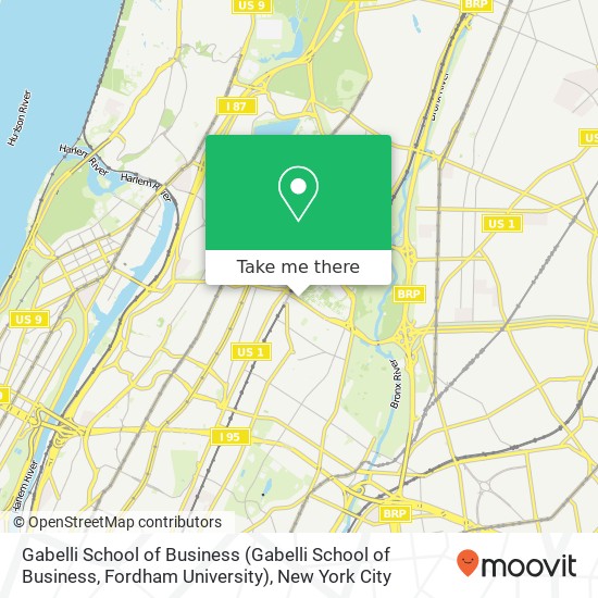 Mapa de Gabelli School of Business (Gabelli School of Business, Fordham University)