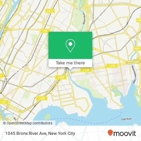 1045 Bronx River Ave map