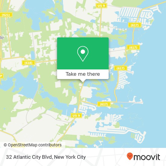 32 Atlantic City Blvd map