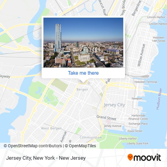 Mapa de Jersey City