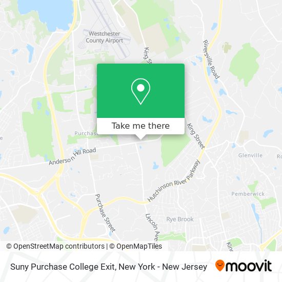 Suny Purchase College Exit map