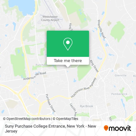 Suny Purchase College Entrance map