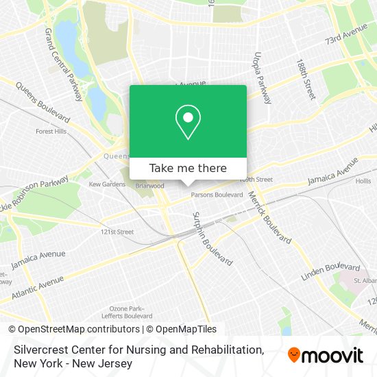 Silvercrest Center for Nursing and Rehabilitation map