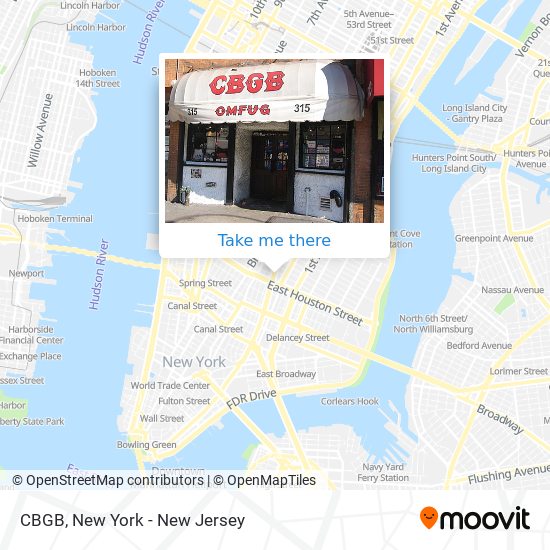 CBGB map