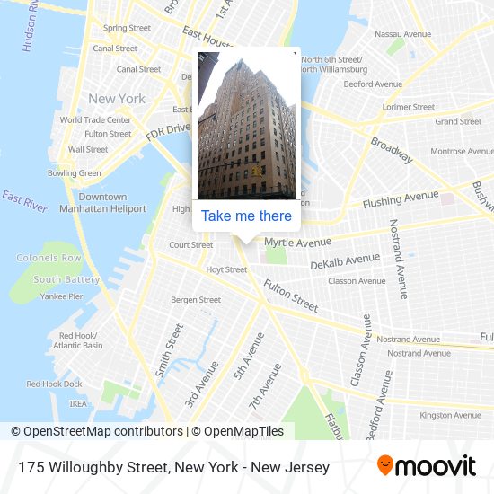 175 Willoughby Street map