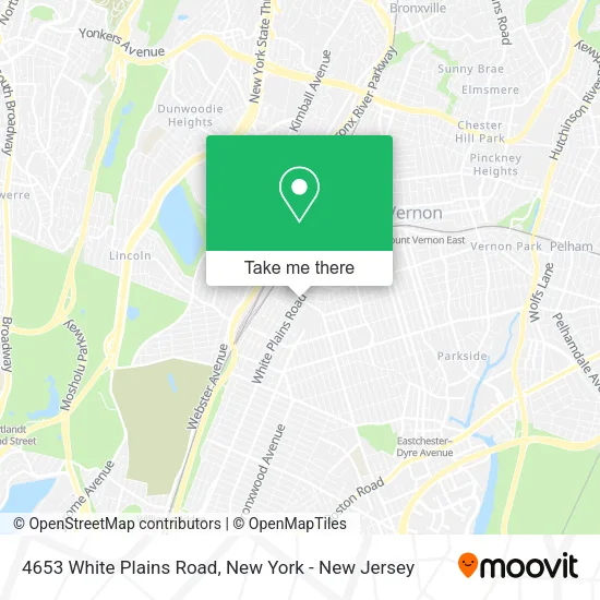 4653 White Plains Road map