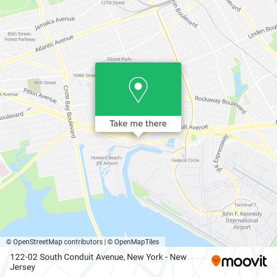 Mapa de 122-02 South Conduit Avenue