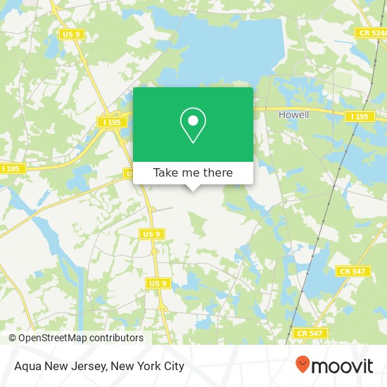 Aqua New Jersey map