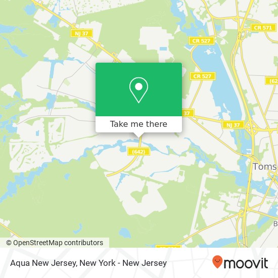 Mapa de Aqua New Jersey