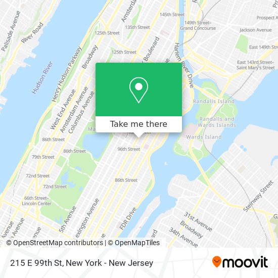 215 E 99th St map