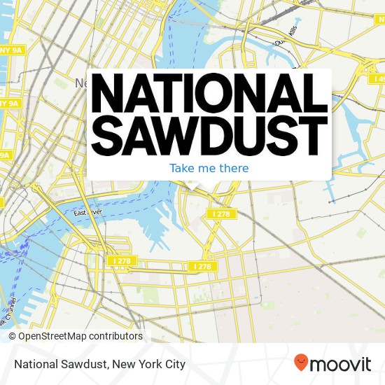 National Sawdust map