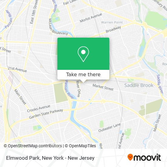 Mapa de Elmwood Park