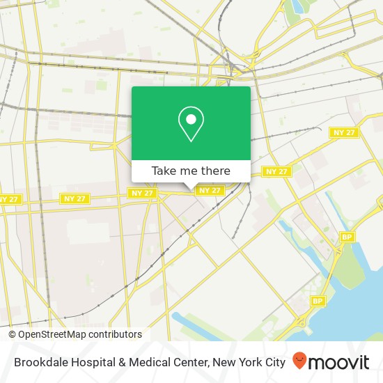 Brookdale Hospital & Medical Center map