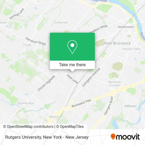 Rutgers University map