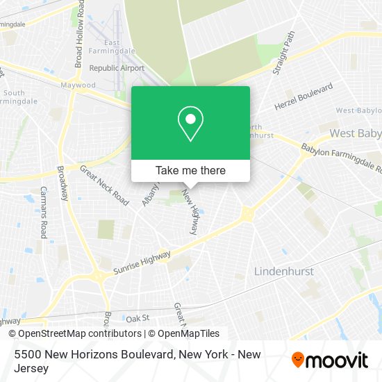 5500 New Horizons Boulevard map