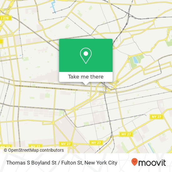 Mapa de Thomas S Boyland St / Fulton St